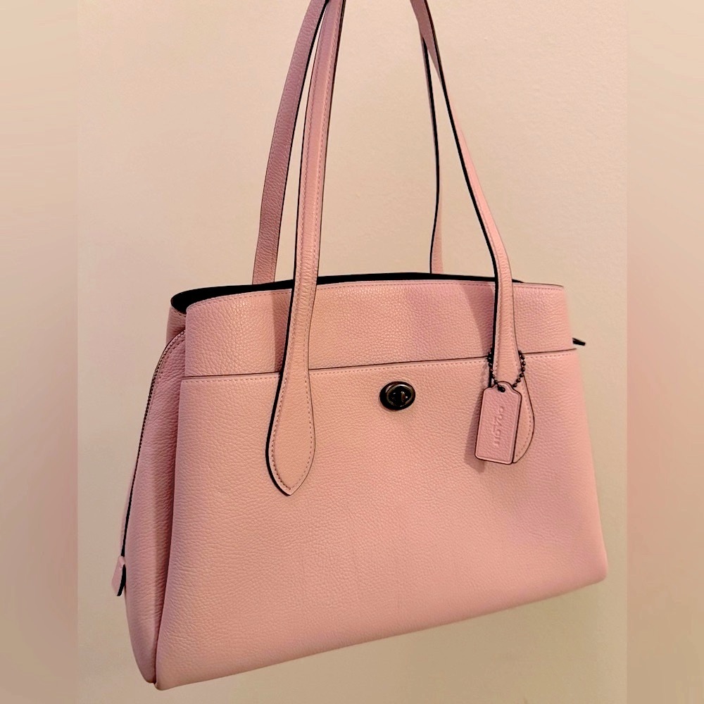 NWT Coach Lora Pebble Leather Carryall (Aurora) W/ Gunmetal Hardware $395